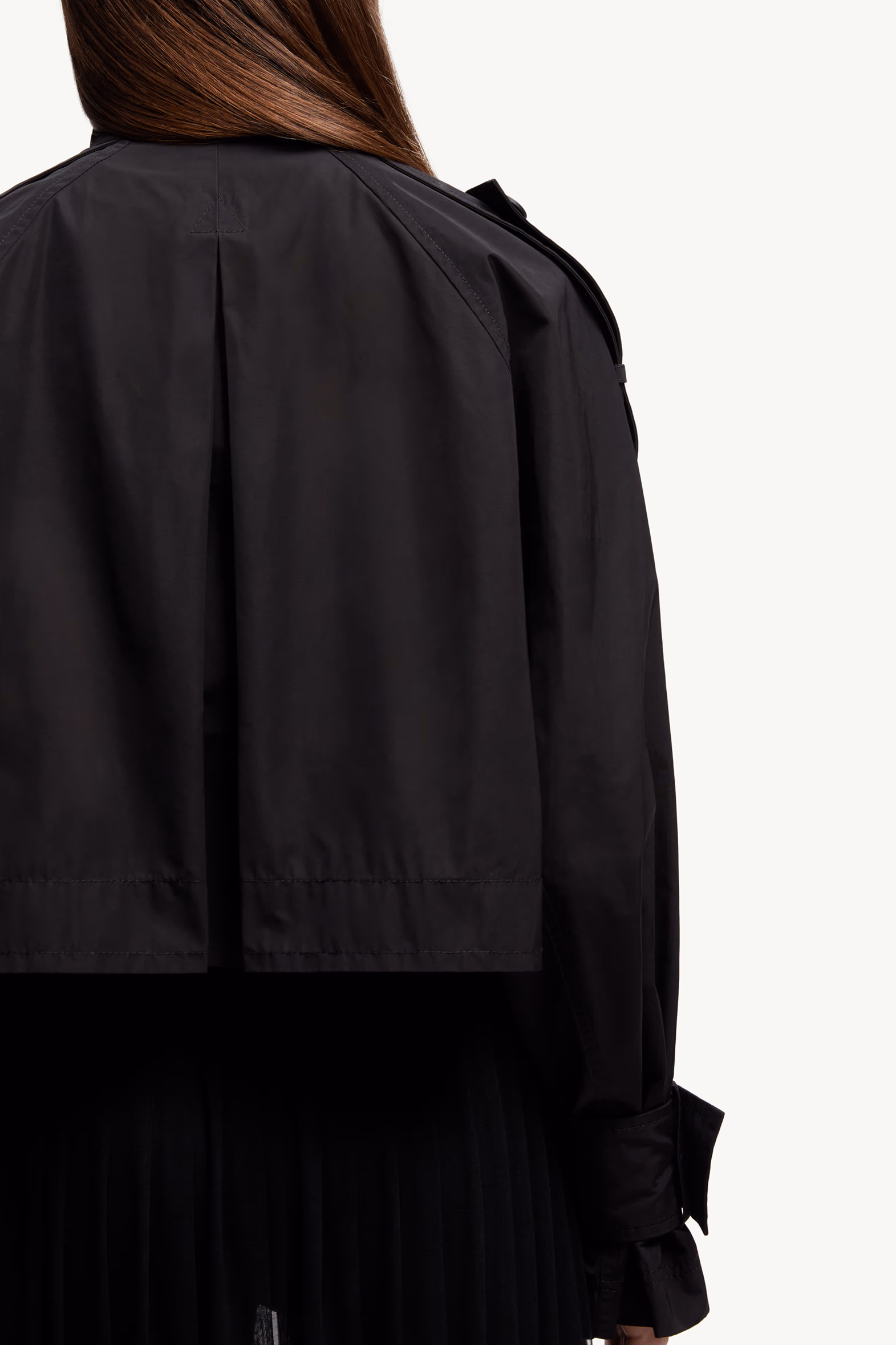 Asymmetrical Zipper Jacket Women Black Moncler 7